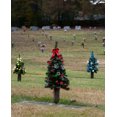 thumbnail image 2 of Sympathy Silks Artificial Christmas Tree 24" Red Bow Tree for a cemetery vase, 2 of 4