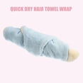 thumbnail image 6 of Unique Bargains Teenager Hair Drying Towel Dry Cap Towel Cap Quick Drying Lightweight Strong Absorbent Blue, 6 of 8
