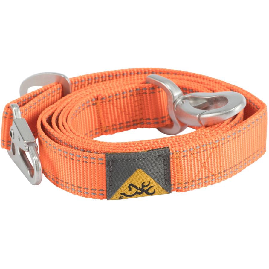 Laisse pour Chien en Sangle de Polyester - Orange de Sécurité, 1" x 6'