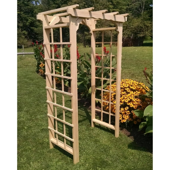 A & L Furniture Morgan 7 ft. Cedar Arbor