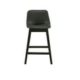 thumbnail image 4 of Weston Home Egleston Square Vegan Leather Low Back Counter Height Chair, Black, Set of 2, 4 of 7