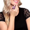 thumbnail image 3 of Alexa Starr  7590-R-Blue Statement Stretch Ring, 3 of 5