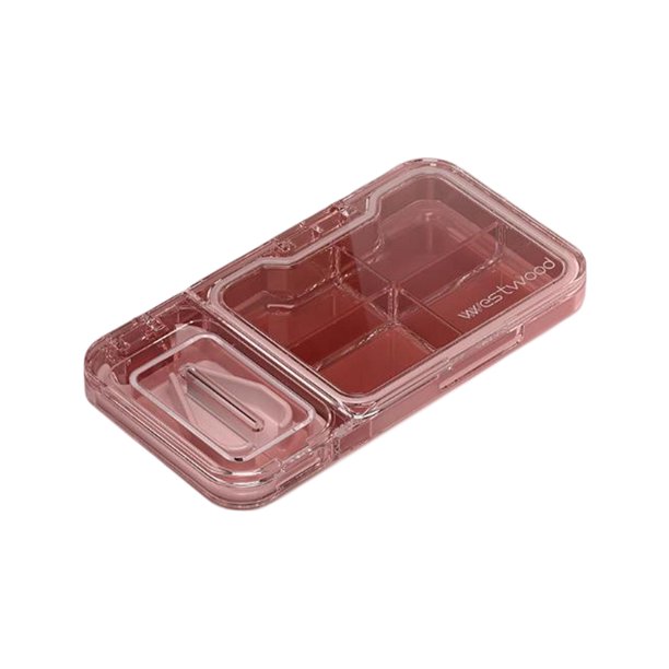 Dispensador de cajas de medicamentos, de soporte de tableta de caja de píldora de viaje portátil,Caja de almacenamiento de medicamentos Contenedor organizador de Rojo Yuyangstore Dispensador de cajas de medicamentos