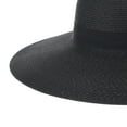 thumbnail image 4 of WITHMOONS Wide Brim Floppy Summer Beach Sun Hat Paper Straw KR91037 (Black), 4 of 5