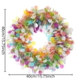 thumbnail image 6 of Easter Wreath with Lights 40cm - Colorful Artificial Spring Wreath Decorations (Light), 6 of 7