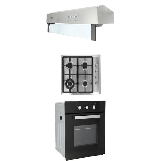 Combo parrilla 60 Cm acero Inoxidable ODIPO 4 Q y Campana Estandar 80 Cm horno Gas 60 Cm