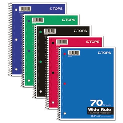 Master Coded Notebook Lock - Coil Lock Wirebound Notebooks, Legal/Wide, 10 1/2 x 8, White, 70 Sheets, Sold as 1 Each
