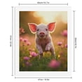 thumbnail image 2 of Paint by Numbers Kit for Adults, Piglet Frolicking Sunshine Meadow Flowers Paint by Numbers, Easy Paint by Numbers Kit for Adults Beginner, DIY Adult Paint by Number Kits on Canvas, Home Decor, 2 of 7