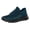 Blue, variant on Vedolay Keen Sneakers for Women Sneakers for Ladies Slip On Leather Comfort Rubber Sole Flats Shoes,Dark Blue 9.5