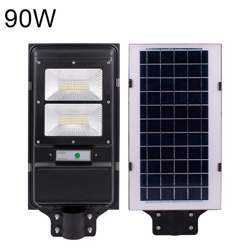 30W/60W/90W LED Solar Street Light Radar PIR Motion Sensor Outdoor Wall Lamp