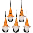thumbnail image 1 of Halloween Hanging Gnome Handmade 5PCS Swedish Gnome Holiday Tree Gnome Decor, 1 of 10