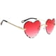 thumbnail image 1 of Gafas de sol sin montura Hugo Corazón Rojo Degradado para mujer, 1 of 6