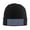 Black, variant on Polka Dot Navy Pattern Winter Beanie Hats for Men Women Warm Cozy Knitted Cuffed Skull Cap Black