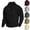 1 Black, variant on Bazeneo Mens Half Zip Jumpers Casual Long Sleeve Sweatshirt Solid Plain Collar Neck Gym Top Loose Fit Comfy Pullover Classic Sweater Autumn Winter Running Jacket for Men