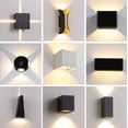 thumbnail image 3 of Lámpara de pared exterior Lámpara de pared interior Lámpara de noche Aplique LED impermeable pasillo escalera pasillo sala de estar dormitorio lámpara de noche (luz cálida de 10 vatios, tama, 3 of 3