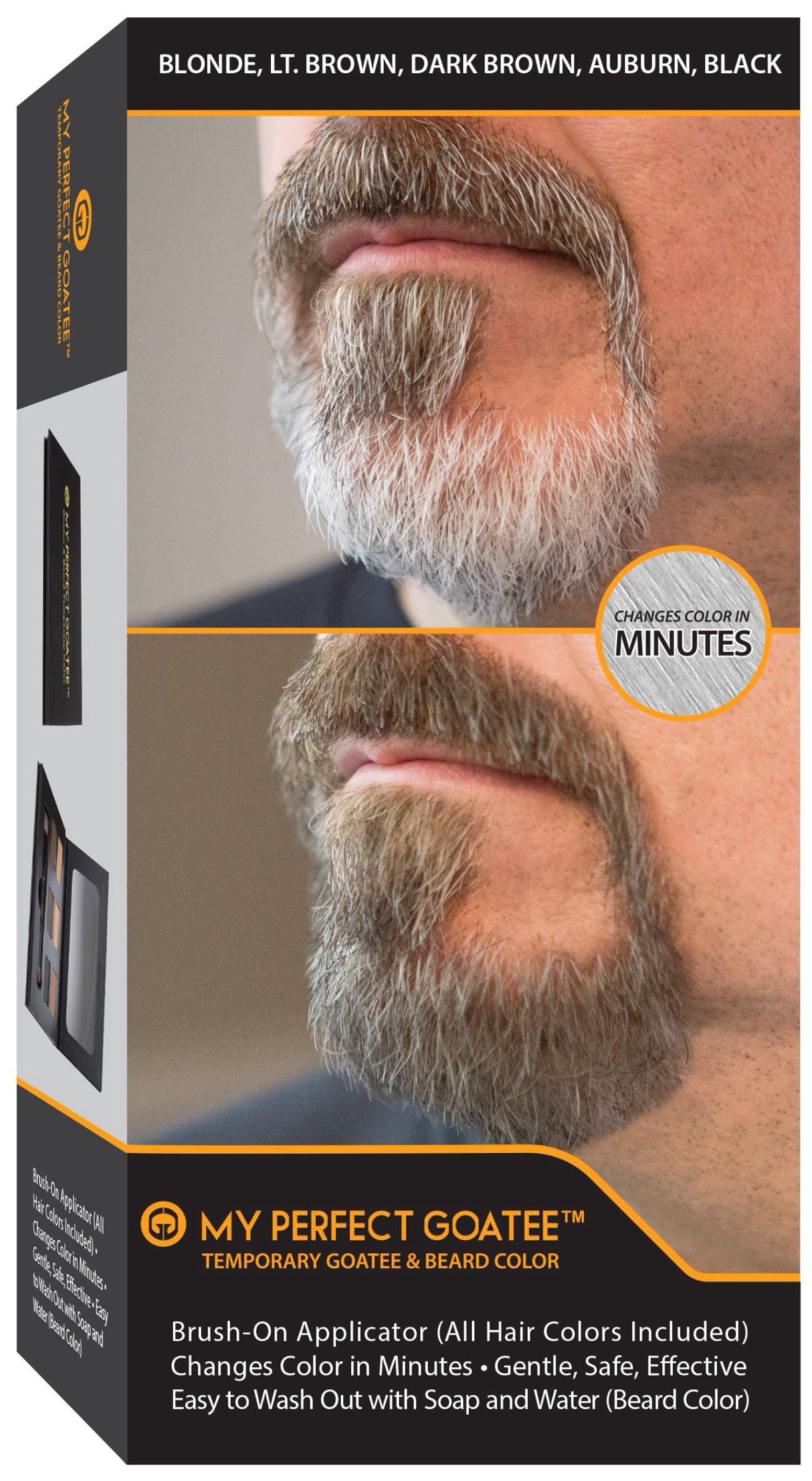 My Perfect Goatee & Beard Temporary Color, Brush-on Applicator 