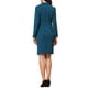 thumbnail image 3 of Conjunto de traje de 2 piezas Inspire Chic para mujeres, conjunto de negocios, chaqueta de manga larga con solapa, traje formal de falda M azul, 3 of 6