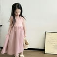 thumbnail image 2 of Girl Sleeveless Fluffy Dress Girls' Sweet Princess Dress Skin-friendly And Breathable Patchwork And Ruffled Design Girls' Korean Style Summer Dress, 2 of 9