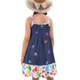 thumbnail image 2 of Uourmeti Toddler Girls Horse Dresses Kids Summer Sundress Sleeveless A Line Tiered Swing Dress for Girls Causal Soft Midi Dresses for Party School, 2 of 6