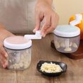 thumbnail image 3 of Lindbes Multifunctional Vegetable Chopper Small Food Processor Manual Hand-Cranked Food Chopper Mincer Tool Garlic Kitchen Gadgets, 3 of 7