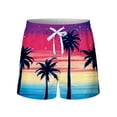 thumbnail image 3 of DYMADE Men's Vocation Beach Summer Shorts Elastic Waist Draw String Casual Walkshorts, 3 of 4