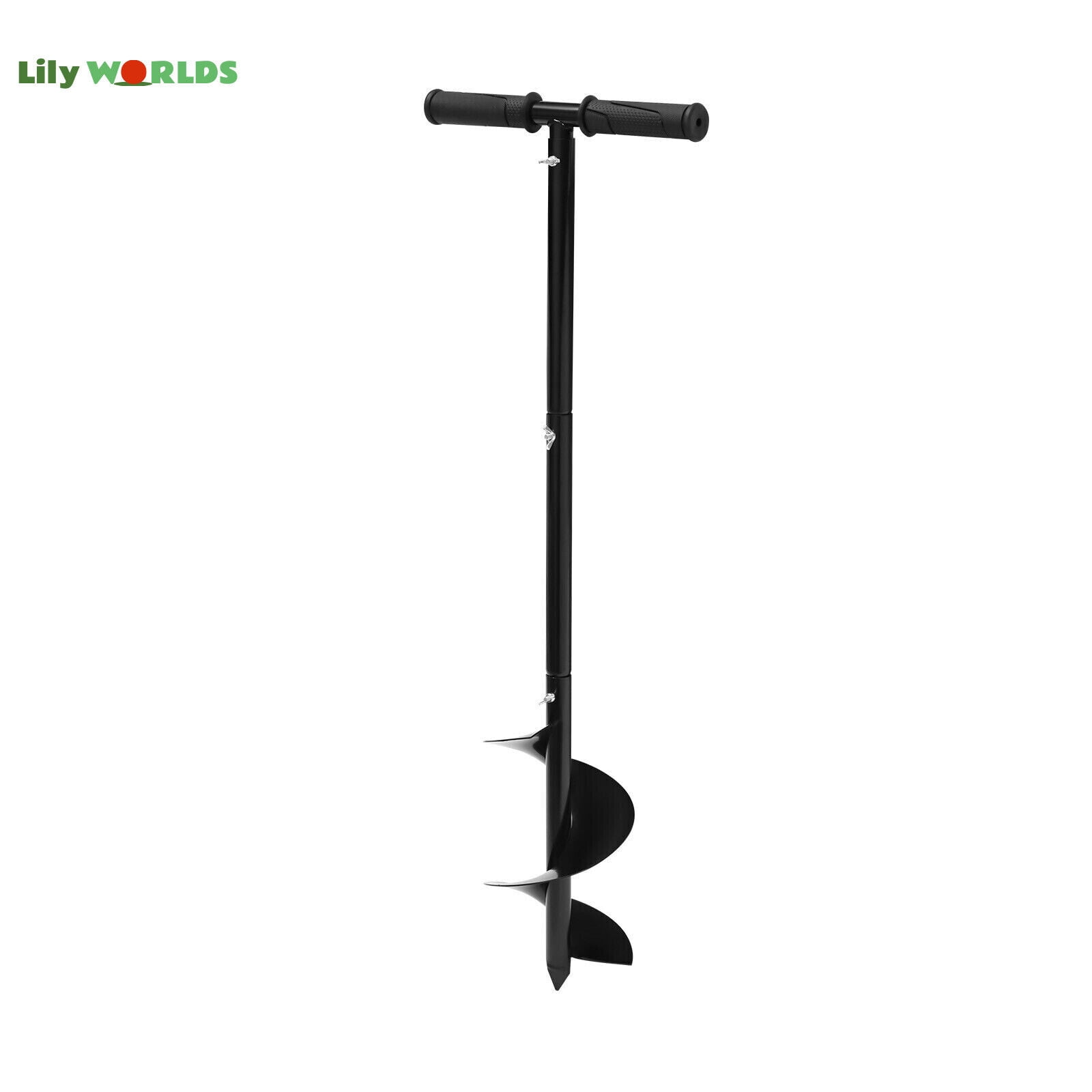 Miumaeov 6"inch Manual Auger Drill Bit Garden Plant Flower Bulb Rapid Planter Hole Spiral