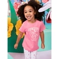 thumbnail image 3 of Garanimals Newborn, Baby & Toddler Girl Cotton Short-Sleeve Graphic T-Shirt, Sizes 0-6T, 3 of 8