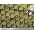 thumbnail image 3 of Soimoi Crepe Silk Fabric Floral & Flying Swan Block Print Sewing Fabric Yard 42 Inch Wide, 3 of 3