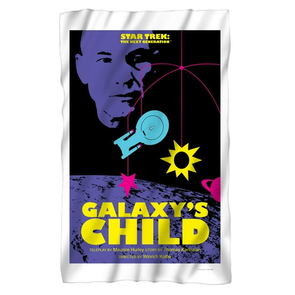 Star Trek TNG Season 4 Episode 16 Fleece Blanket (36x58)