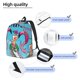 thumbnail image 3 of Balery Beach Flamingo Trio Mochila Clásica Impresa Básica para Viaje, Mochila Escolar Resistente al Agua, Mochila de Lona con Correas Ajustables-Medium, 3 of 5