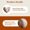 thumbnail image 6 of Baseball Pocket Hug with Gift Card, Heart Shaped Inspirational Cards for Players & Fans, Sports Themed Encouragement Gifts, 6 of 7