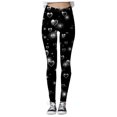 thumbnail image 3 of Mepaouo Women's High Waist Tights Valentines Ankle Elastic Printed Yoga Leggings Trousers Sizes S-2X, 3 of 6