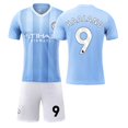 thumbnail image 3 of 2324 Manchester City versión correcta en casa No. 9 Haaland No. 17 De Bruyne ropa de fútbol traje para niños y adultos, 3 of 5
