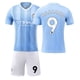 thumbnail image 3 of 2324 Manchester City versión correcta en casa No. 9 Haaland No. 17 De Bruyne ropa de fútbol traje para niños y adultos, 3 of 5