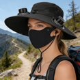 thumbnail image 6 of Kugisaki Summer Bucket Hat Sun Hat with Fans Solar Power & USB Charging Fishing Essentials for Women Men Camping Hiking Beach Gardening, 6 of 7