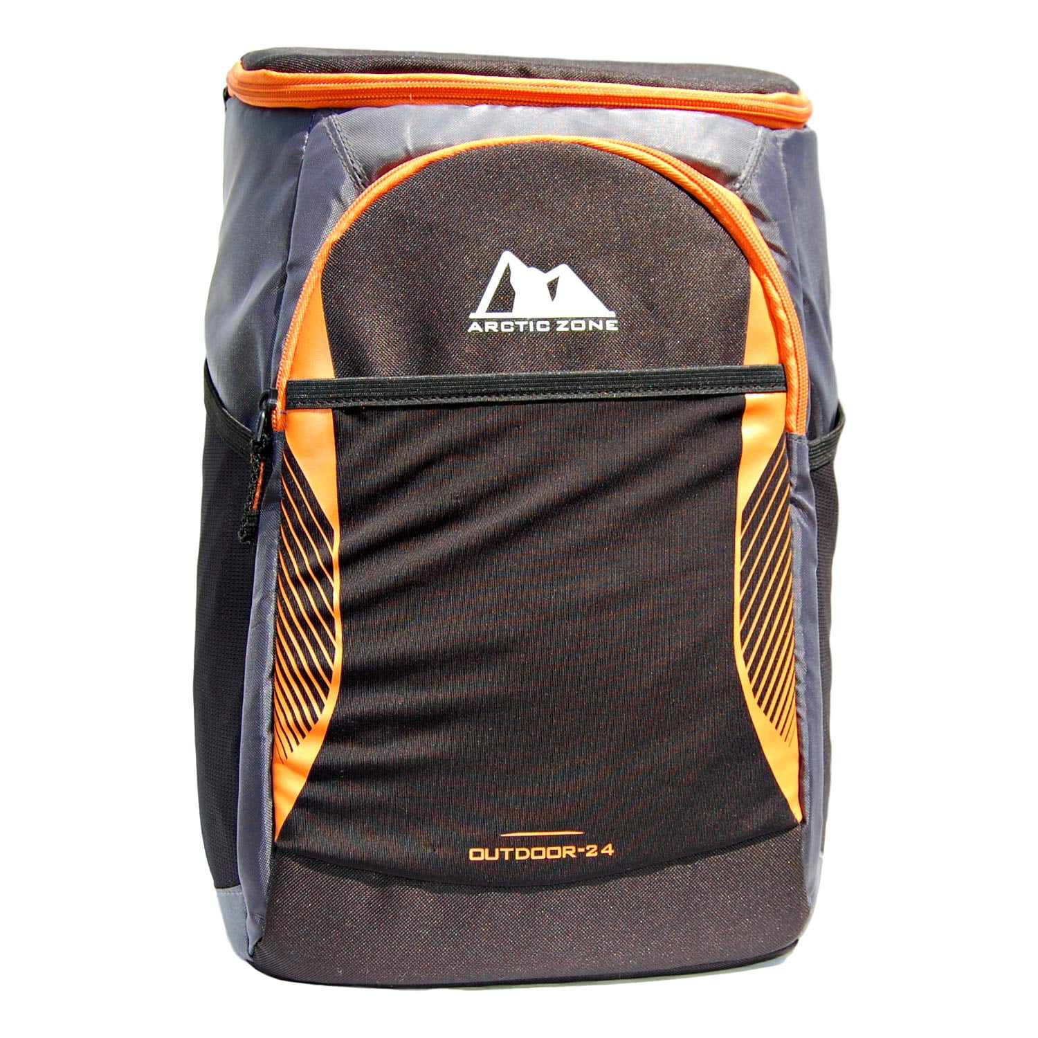 Arctic Zone Backpack Outdoor Cooler 24 Can Capacity, Black and Orange ...
