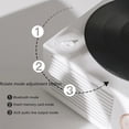 thumbnail image 3 of Top-Tech Turntable Speaker USB V5.0 Record Player Stereo Vintage Portable Speaker, White, 3 of 9