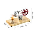 thumbnail image 3 of Hot Air Stirling Engine Motor Model Colorful Electricity Power Generator Science Kit for, 3 of 7