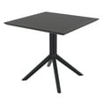 thumbnail image 4 of Luxury Commercial Living 5-Piece Black Outdoor Patio XL Dining Set, 4 of 6