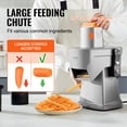 thumbnail image 5 of VEVOR Electric Vegetable Slicer, 4 in 1 Multifunctional Food Cutter, 200W Vegetable Chopper for Slicing Shredding Dicing and Slitting, with Cut-Resistant Gloves, for Commercial and Home Use, 5 of 9