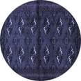 thumbnail image 1 of Ahgly Company Indoor Round Persian Blue Traditional Area Rugs, 6' Round, 1 of 4