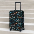thumbnail image 5 of Uemuo Little Fish Skeleton Printed Washable Luggage Cover - Fashion Suitcase Protector Fits 18-32 Inch Luggage -Large, 5 of 9