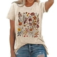 thumbnail image 2 of Womens Short Sleeve Blouses Loose Fit Tops Graphic Print Trendy 2025 Basics Crew Neck T Shirt, 2 of 5