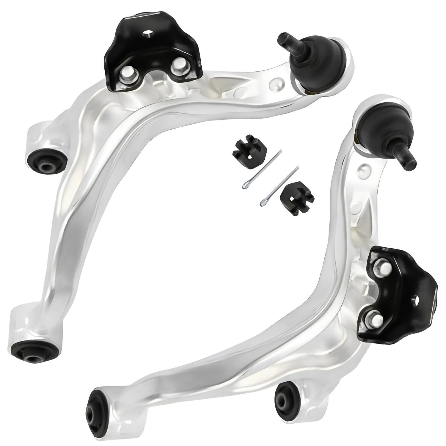 Detroit Axle - Rear Upper Control Arms Kit for 2007-2013 Nissan Altima 2 Upper Control Arms with Ball Joints Assembly 2 Sway Bar End Links 2008 2009 2010 2011 2012 Replacement