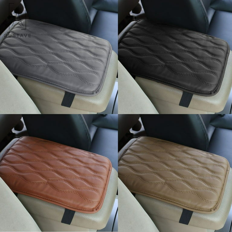 Auto Center Console Pad Car Armrest Seat Box Cover Protector PU