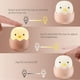 thumbnail image 5 of Linda luz de noche de cáscara de huevo creativa, lámpara de forma de pollito de cáscara de huevo recargable para niña, dama, niño, dormitorio de bebé y guardería Adepaton SNFLD364, 5 of 8