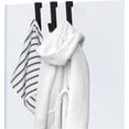 thumbnail image 5 of 2026 Towel Hook 5 Pack Stainless Steel Water Proof Over Shower Door Hook for Bathroom Frameless Glass Door 0.82(2.1cm) Hanging Towels , Matte Black, 5 of 5