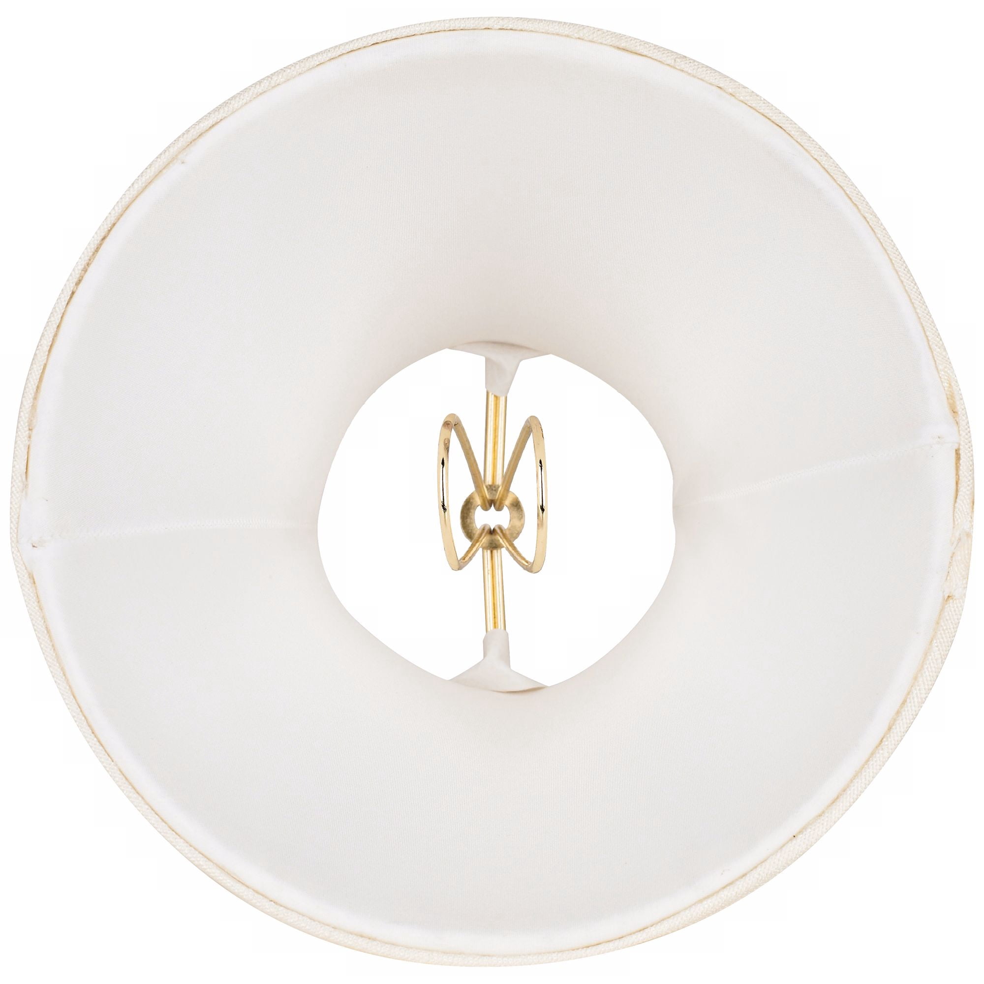 Imperial Shade Set of 2 Bell Lamp Shades Cream Small 3" Top x 6" Bottom x 5" High Candelabra Clip-On Fitting
