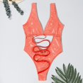 thumbnail image 3 of Gibobby Trajes de Baño Mujer Traje de baño Sujetador Empalme Traje de baño Conjunto Push Up Mujer Playa Bikini Trajes de baño(Naranja,CH), 3 of 4