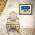 thumbnail image 3 of West, Ronald 18x15 Gold Ornate Wood Framed with Double Matting Museum Art Print Titled - Evening Picnic, 3 of 4